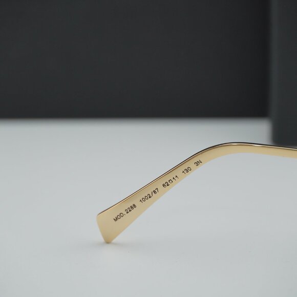 Versace VE2288 100287 Square Sunglasses – Gold/Dark Grey main image 7